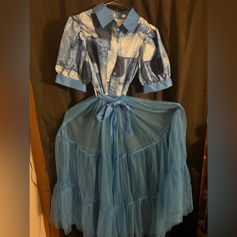 Denim sheer